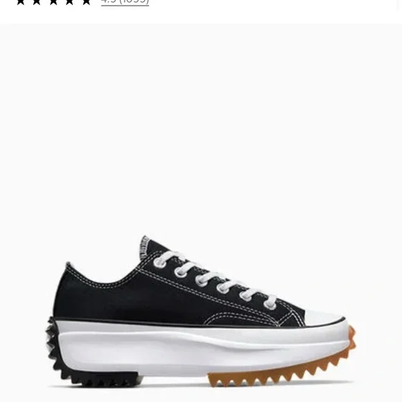 Great condition Converse Black and White Women's Sneakers - Picture 4 of 14